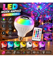 Uzaktan Kumandalı RGB LED Müzik Ampulü