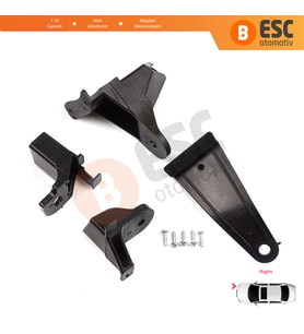 Renault Symbol MK3 2013-2017 Makyajsız Kasa 260106223R İçin Sağ Ön Far Ayak Tamir Seti