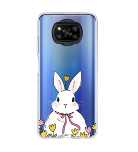 Poco X3 Pro / X3 NFC Uyumlu Tavşan Tasarımlı Şeffaf Telefon Kılıfı