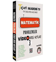 Tasarı Matematik Problemler Video Ders Notları 3