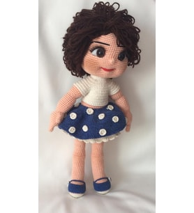 Buse Bebek Amigurumi Organik Oyuncak