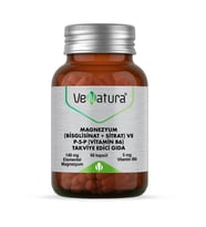VeNatura Magnezyum Bisglisinat + Sitrat Ve P-5-P Vitamin B6 Kapsül 60 lı
