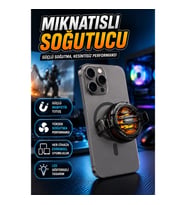 Mıknatıslı Telefon Soğutucu Fan Aparatlı LED Göstergeli Evrensel Uyumlu