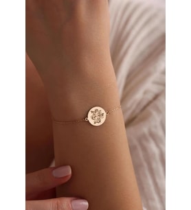 Kişiye Özel Şık Medusa Model Bileklik 925K Gümüş (Gold)