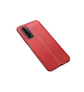 Huawei P Smart 2021 Kılıf Auto Fus Kapak - Kırmızı