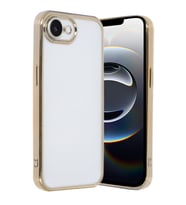 Iphone 16E Kılıf Lensli Silikon - Gold