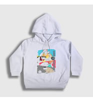 Presmono Unisex Çocuk Beyaz Lost In Paradise V2 Jujutsu Kaisen Kapüşonlu Sweatshirt 351930tt