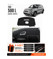 FIAT 500L (2013-2017) Uyumlu Torpido Örtüsü Torpido Kılıfı - Siyah
