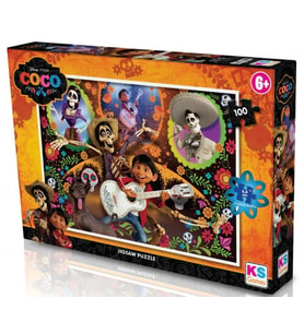 KS Games 100 Parça Erkek Çocuk Disney Coco Puzzle - CO714