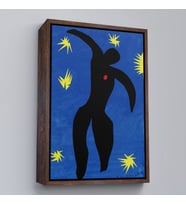 Çerçeveli Henri Matisse - Icarus Tablo (Kahverengi)