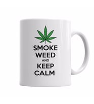 Smoke Weed And Keep Calm  Connect Kupa Bardak Porselen