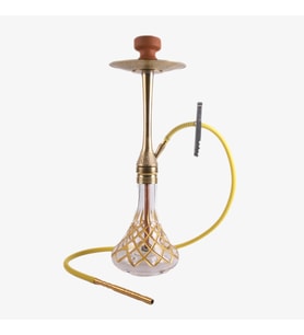 Master Puff Altın Kesme Şişeli hookah Takımı