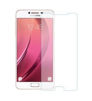 Samsung Galaxy C5 Ekran Koruyucu Yeni Nesil HD Kalite Tempered Glass Cam (Renksiz)
