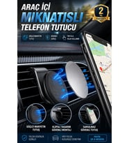 Mini Araç Telefon Tutucu Tek Elle Kullanımlı Güçlü Manyetik Telefon Standı
