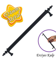 Erciyes kulp Siyah 224 mm Kulp Mobilya Mutfak Dolabı Çekmece Dolap Kapak Kulpu Kulbu Metal Kulpları