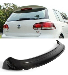 Vw Golf 6 ABT Spoiler Parlak Siyah Spoyler Plastik İthal 2009-2012