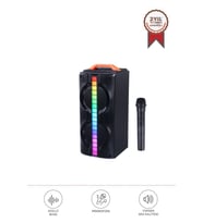 Torima KTS-1790 Siyah Mikrofonlu RGB Ledli Taşınabilir Bluetooth Hoparlör Parti Speaker