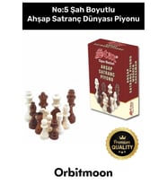Premium Üretim Şah Boyu No: 5 Eksik Takımı Tamamlama Uyumlu Ahşap Satranç Dünyası Piyonu