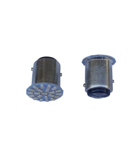 12V 21*5 Çift Duyu Şaşı Tırnak 22 Led Kırmızı Çakar Ampül 1016 2 Li Set