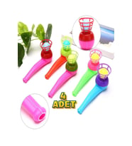 Oyuncak Saksafon Pipet Top Üfleme Oyunu - 4 Adet