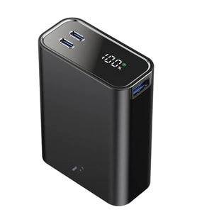 Pw501 20.000 Mah Dijital Göstergeli 2 Adet 45w Type-c Ve 22.5w Usb Çıkışlı Şarj Pd Hızlı Şarj Powerbank - Siyah
