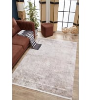 Dijital Kaymaz Yıkanabilir Krem Modern Salon Halısı Mutfak Halısı Koridor Halısı Yolluk HLN1820