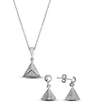 Gümüş Üçgen Prizma Set - S015402