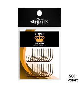 Olta İğnesi - Crown - 17104 - Bronz - No: 1 (50'li Paket)