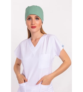 Düz Su Yeşili Doktor Hemşire Hastane Bone