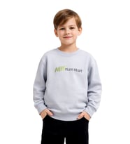 Erkek Çocuk Önü Arkası Baskılı Sweatshirt BGL-ST05239 (Gri)