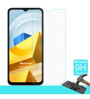 Microsonic Xiaomi Poco M5 Tempered Glass Cam Ekran Koruyucu (Renksiz)