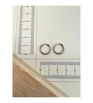 316 L Cerrahi Çelik 1,6mm*10mm Çelik Halka Küpe Gümüş