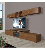 Decoraktiv Flex 5130 Mdf Gold Tv Ünitesi Tv Sehpası - Naturel Ceviz