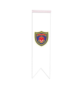 Masa Üstü Kırlangıç Deniz Kuvvetleri Bayrağı - 8x30cm Çift Taraflı Saten Kumaş