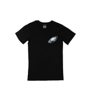 Philadelphia Eagles Cep Logo Tasarımlı Siyah Tişört