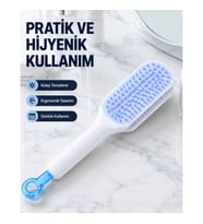 Mey İthalat® Otomatik Temizlemeli Saç Fırçası – Ergonomik Tasarım, Masaj Etkili, Elektriklenmeyi Önl
