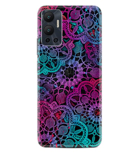 Infınix Hot 12 Kılıf Silikon Desen Özel Seri Colurful Mandala 1667