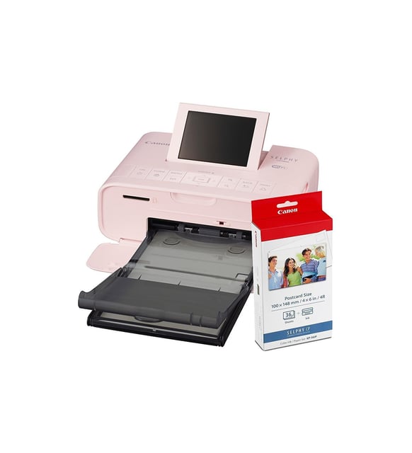 Canon Selphy Cp1300 Pembe Fotoğraf Yazıcısı Color Ink Kağıt Seti