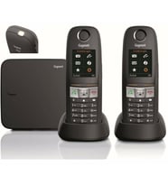 Gigaset E630 Duo (2) iki Ahizeli Dect Telefon (Siyah)