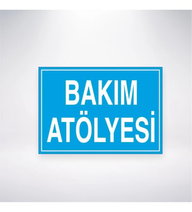 Bakım Atölyesi 21x28 Arkası Yapışkanlı Levha