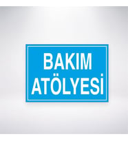 Bakım Atölyesi 21x28 Arkası Yapışkanlı Levha