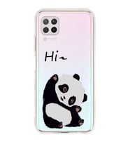 Huawei P40 Lite Uyumlu Sevimli Panda Desenli Şeffaf Telefon Kılıfı