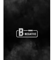B - Negatif Kan Grubu Araba Motorsiklet Etiket Sticker 14CM Beyaz Renk