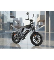 APE RYDER GENON ULTRA 750W ELEKTRİKLİ BİSİKLET AYNA ÇANTA VE EL GAZI HEDİYELİ (Gri)