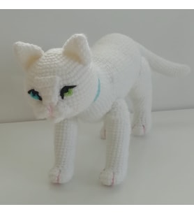 Pamuk Kedi Amigurumi Organik Oyuncak