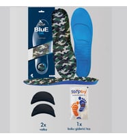 BG184.ML - TacticalStep  Memory Foam Asker Botları için İç Tabanlık, 2x Vatka ve Koku Önleyici Toz (Kamuflaj)
