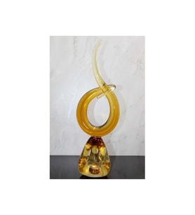Kişiye Özel Murano Cam Tasarım Obje - 41x13cm