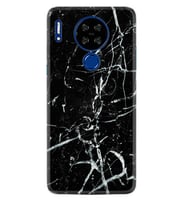 Reeder P13 Blue Max Lite Kılıf Desenli Silikon Black Marble 3