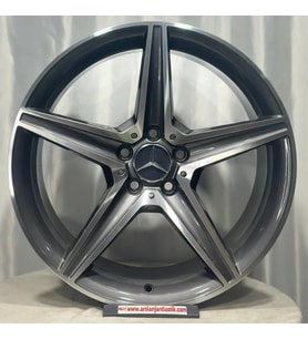 5 112 19 8.0 9.0 ET43-49 ÖN ARKA CH66.6 DY1719 GUN METAL DİAMOND W205 JANT