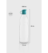 Renga Zen 1000 ml Cam Şişe 181001 Bej (Turkuaz)